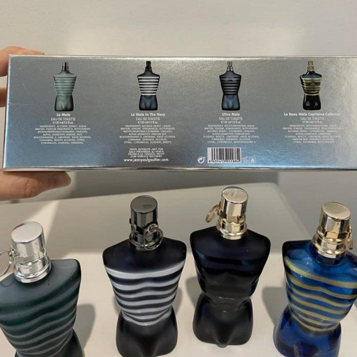 🟢🟡🔴Original (✅Harga Borong) Best of Jean Paul Gaultier 4in1 Le Male 4x30ml Spray ( Perfume Gift Set ) For Men