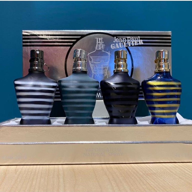 🟢🟡🔴Original (✅Harga Borong) Best of Jean Paul Gaultier 4in1 Le Male 4x30ml Spray ( Perfume Gift Set ) For Men