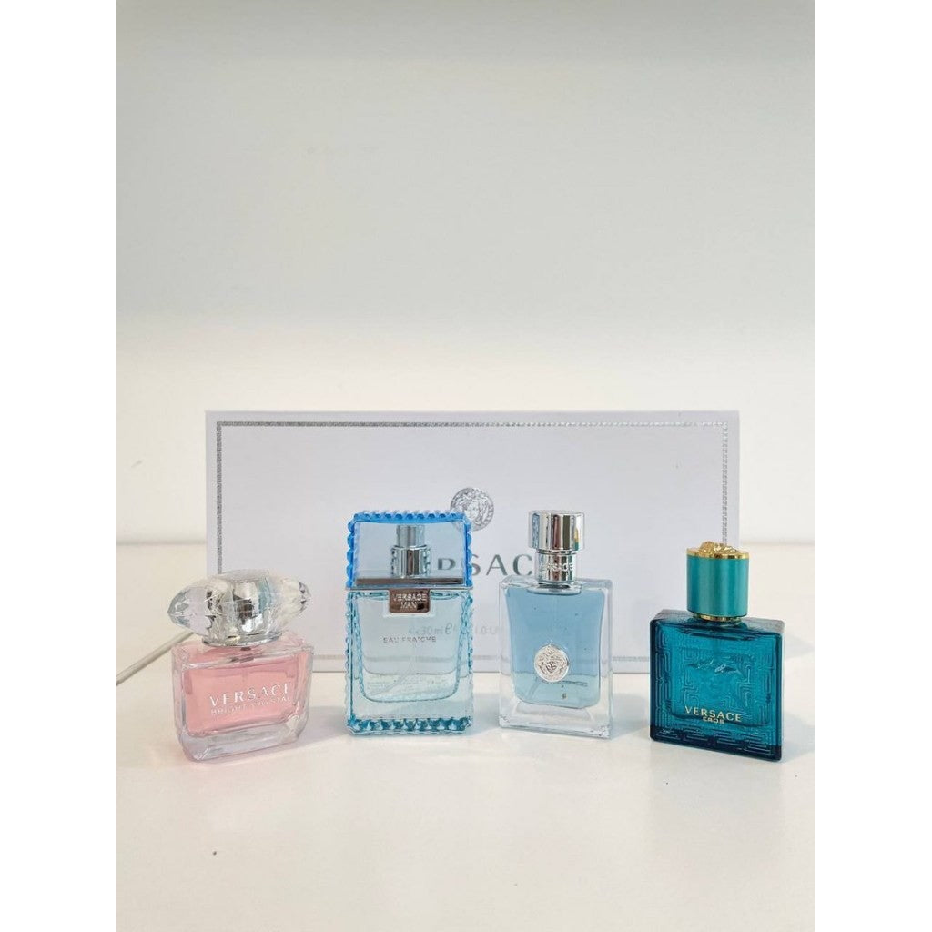 🟢🟡🔴Original (✅Harga Borong) Versace Eros 4in1 Gift Set 4x30ml White Box