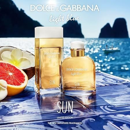 🟢🟡🔴Original (✅Harga Borong)Light Blue Sun Pour Homme perfume for men - Eau de Toilette 100ml