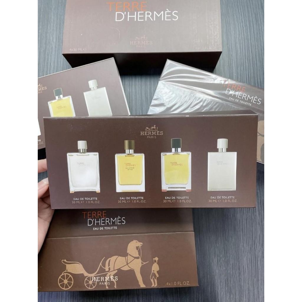 🟢🟡🔴Original (✅Harga Borong) D’HREMES MEN 4IN1 GIFT SET 4X12.5ML PERFUME