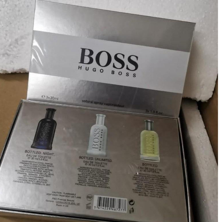 🟢🟡🔴Original (✅Harga Borong) Bottled 3in1 Gift Set 3x30ml (Blue Box) for Men