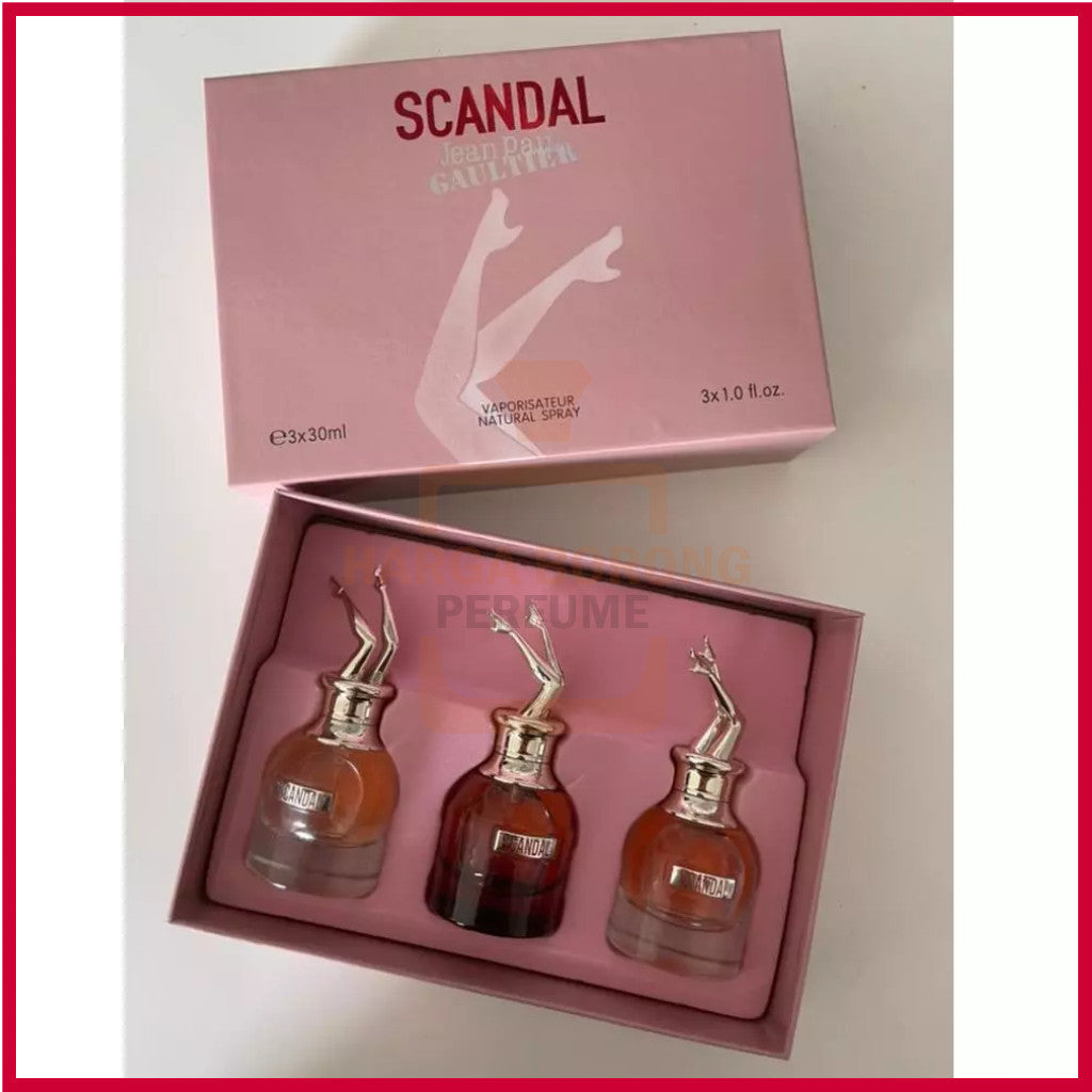 🟢🟡🔴Original (✅Harga Borong) JPG Scandal set 3in1 3x30 ml For Her