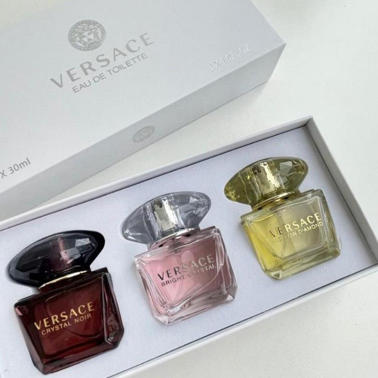 🟢🟡🔴Original (✅Harga Borong) 3 in1 Gift Set (Bright Crystal EDT + Absolu + Yellow Diamond) 3x30ml 4x30ml White Box
