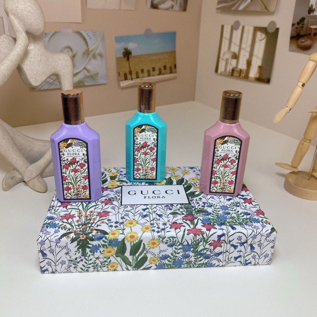 🟢🟡🔴Original (✅Harga Borong) Flora 3in1 Gift Set 3x30ml