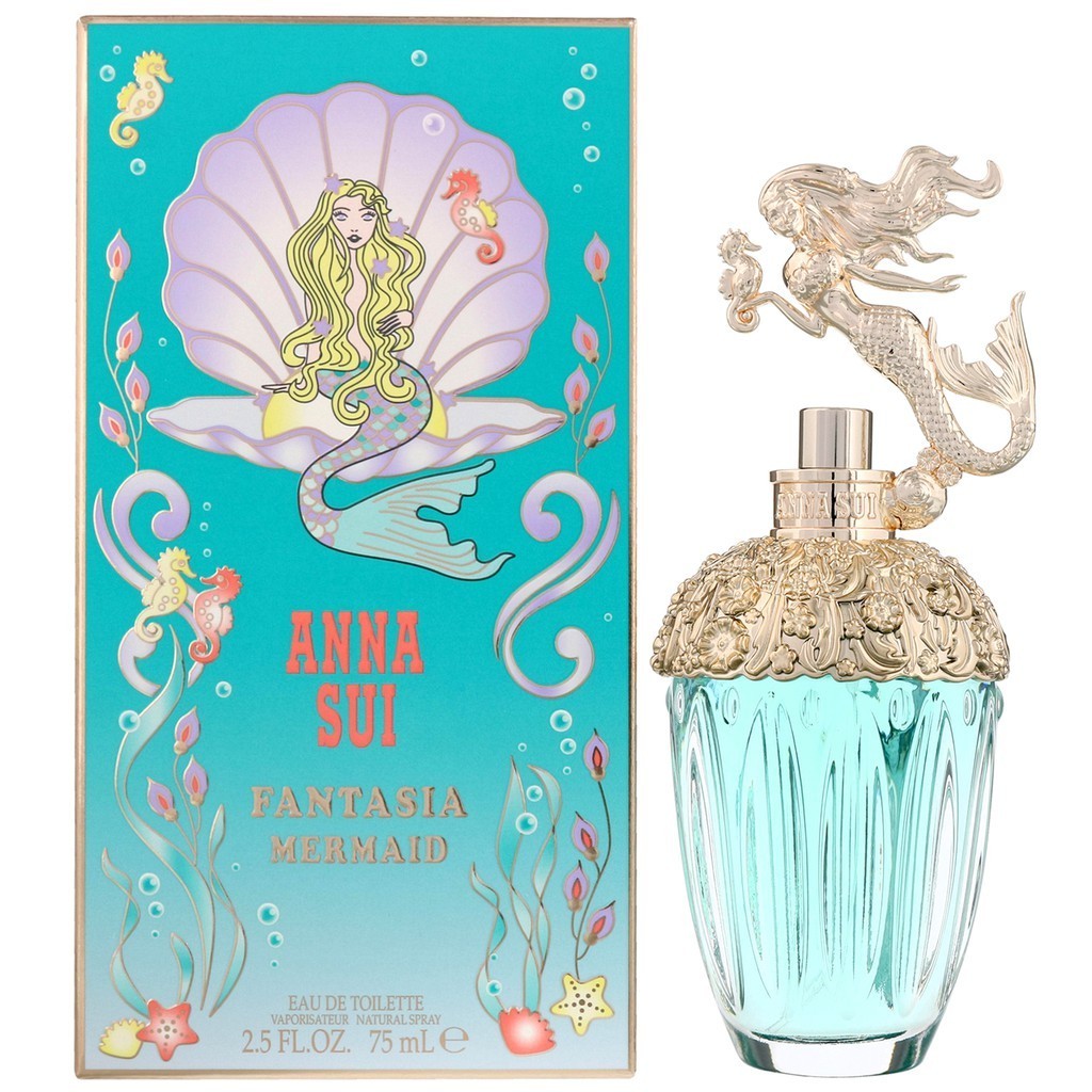 🟢🟡🔴Original (✅Harga Borong)Anna Sui Fantasia Mermaid Edt 75ml