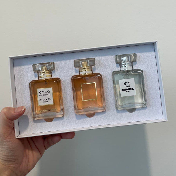 🟢🟡🔴Original (✅Harga Borong) 3in1 Coco Mademoiselle Eau De Parfum 3x30ml For Her Spray Perfume Gift Set