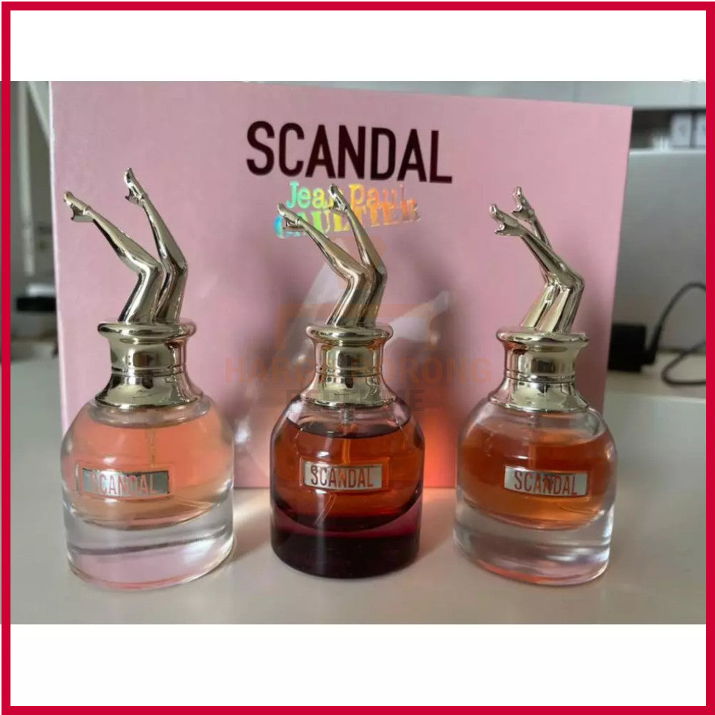 🟢🟡🔴Original (✅Harga Borong) JPG Scandal set 3in1 3x30 ml For Her