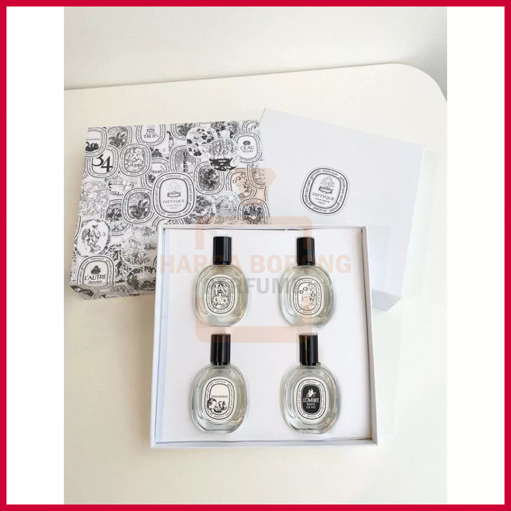 🟢🟡🔴Original (✅Harga Borong) Diptyque Set Perfume 4 in 1 (4x10ml) Gift Set