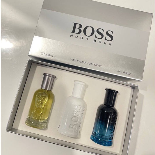 🟢🟡🔴Original (✅Harga Borong) Bottled 3in1 Gift Set 3x30ml (Blue Box) for Men