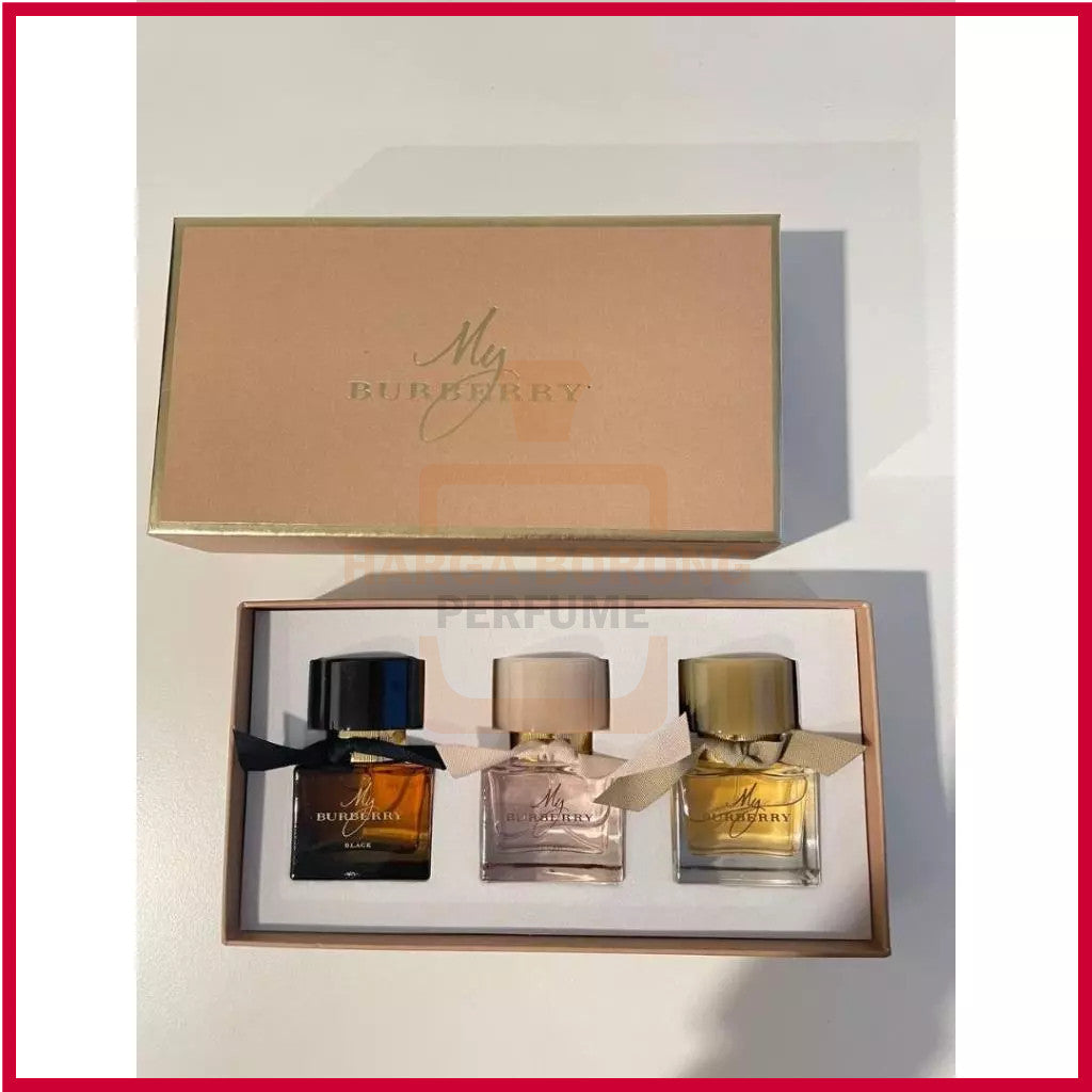 🟢🟡🔴Original (✅Harga Borong) My Barbery 3in1 For Her 3x25ml Spray Perfume Gift Set