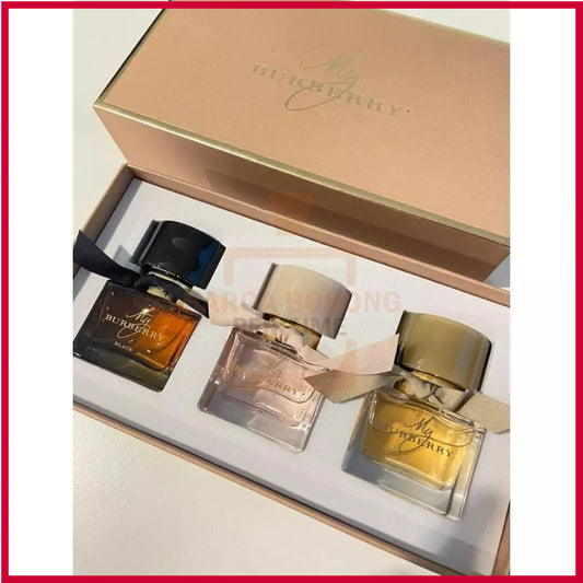 🟢🟡🔴Original (✅Harga Borong) My Barbery 3in1 For Her 3x25ml Spray Perfume Gift Set