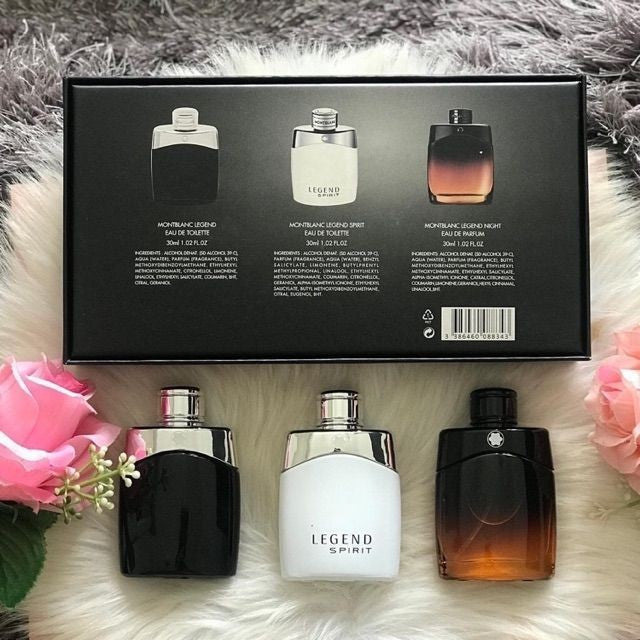 🟢🟡🔴Original (✅Harga Borong)M0NTBLANC Legend Men 3in1 Gift Set (3x30ml) Perfume For men