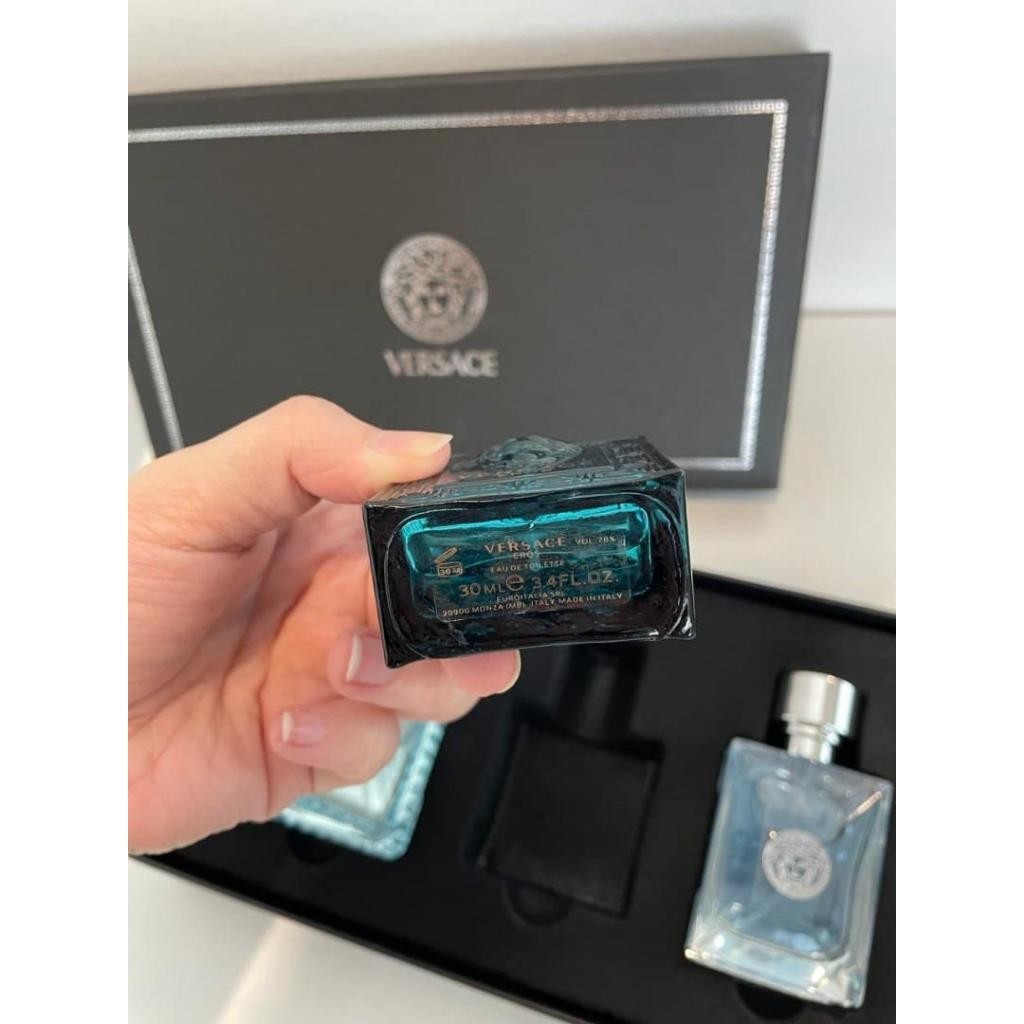 🟢🟡🔴Original (✅Harga Borong) Pour Homme + Eros + Fraiche Mini 3in1 Gift Set 3x30ml Perfume For men