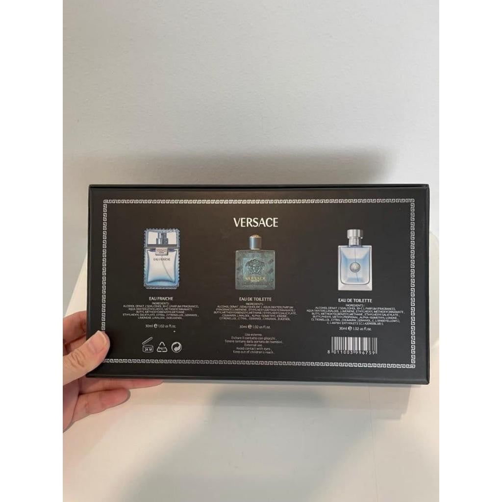🟢🟡🔴Original (✅Harga Borong) Pour Homme + Eros + Fraiche Mini 3in1 Gift Set 3x30ml Perfume For men