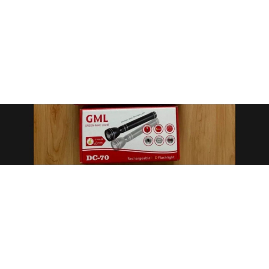 JML Japan Max Light  Rechargeable Aluminum Tourch Light DC-70 DC-80 DC-90 DC-100