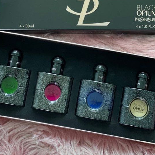 🟢🟡🔴Original (✅Harga Borong)  Black 0pu!m 4in1 Gift Set Perfume (4x30ml)