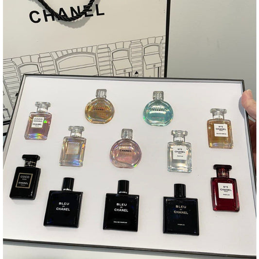 Christmas Gift Set Parfum Super Gift Box [CHA_ _L] 12in1 (With Paper Bag)