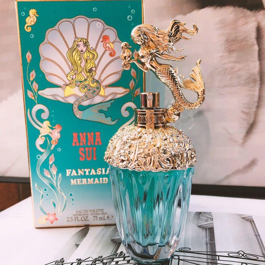 🟢🟡🔴Original (✅Harga Borong)Anna Sui Fantasia Mermaid Edt 75ml