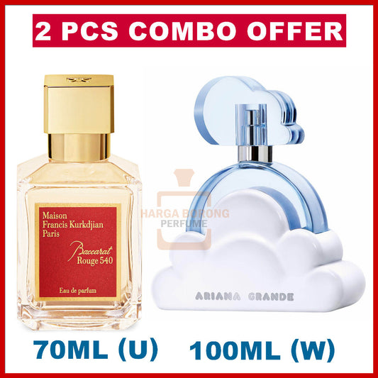 2Pcs🔴Combo Offer🔴𝔹crt Eau de Parfum (7O) ml + Ariana Grande Cloud EDP (100) ml For Women