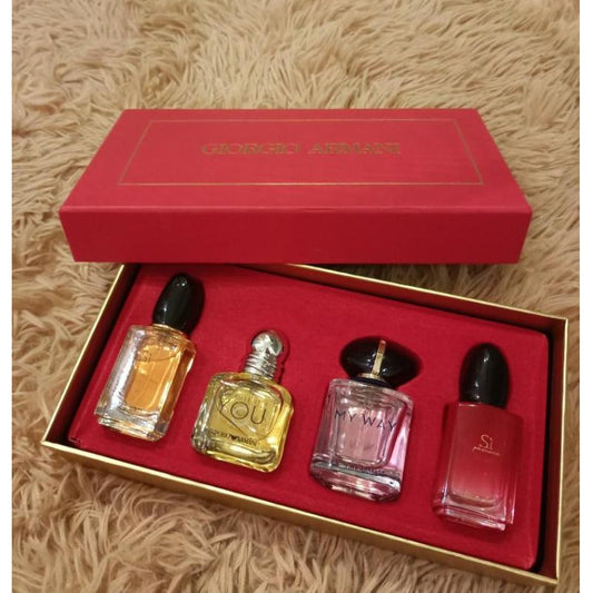 🟢🟡🔴Original (✅Harga Borong) S Perfume Red Box Gift Set 4in1 For Women 4x25ml Spray