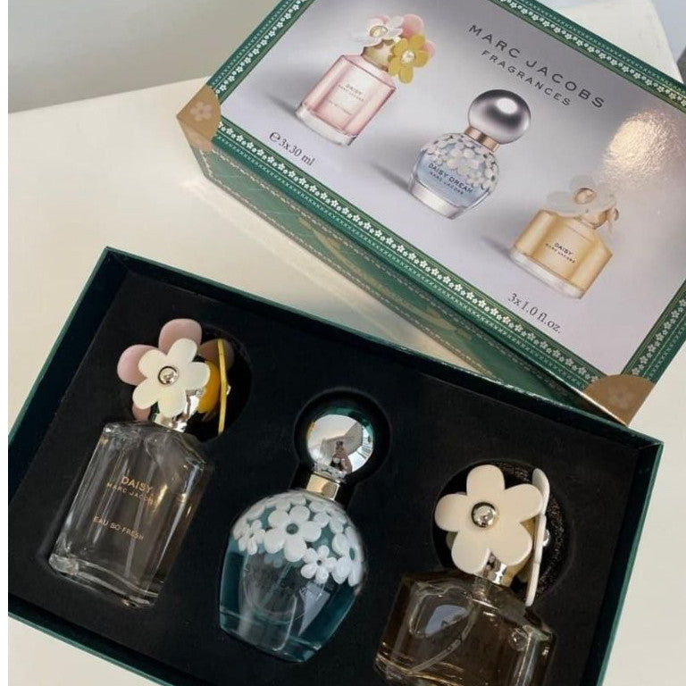 🟢🟡🔴Original (✅Harga Borong) Jacob Daisy New 3in1 Christmas Gift Set 3x30ml Perfume For women