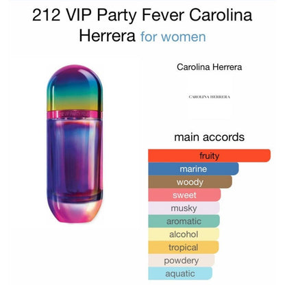 🟢🟡🔴Original (✅Harga Borong) 212 VIP Party Fever EDT 80ml for Women