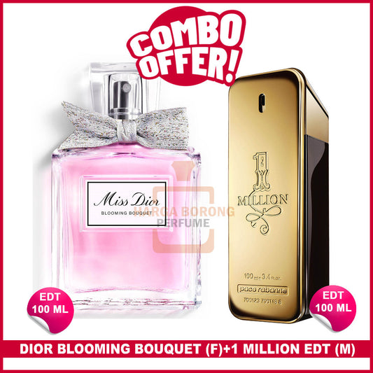 2Pcs🔴Combo Offer🔴  blooming bouquet EDT 100 ml (F) + 1 million EDT 100ml (M)