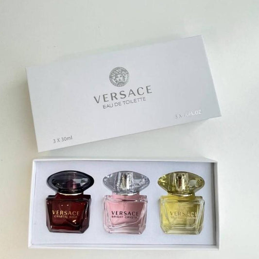 🟢🟡🔴Original (✅Harga Borong) 3 in1 Gift Set (Bright Crystal EDT + Absolu + Yellow Diamond) 3x30ml 4x30ml White Box