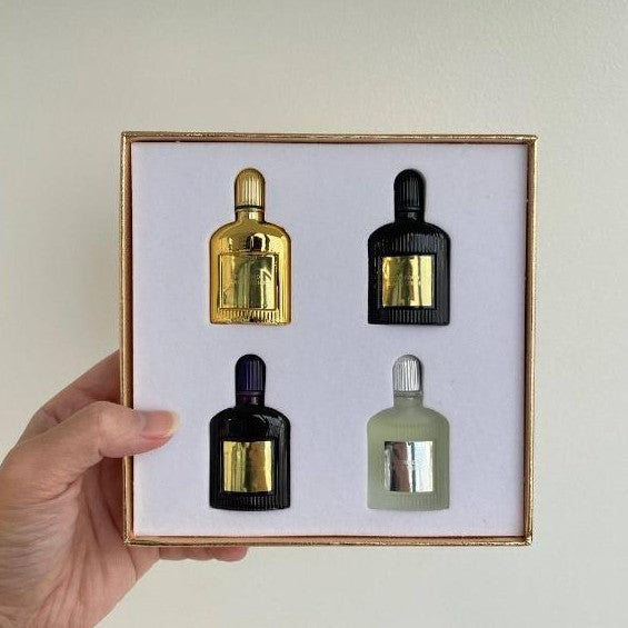 🟢🟡🔴Original (✅Harga Borong)  Square Gold Box 4in1 (4x4ml) perfume Gift Set men & Women