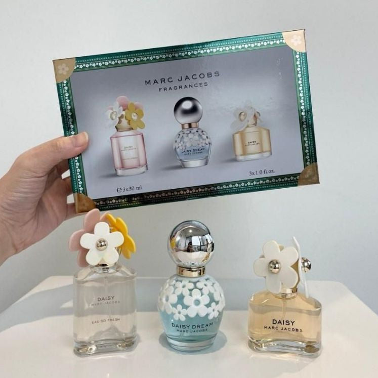 🟢🟡🔴Original (✅Harga Borong) Jacob Daisy New 3in1 Christmas Gift Set 3x30ml Perfume For women