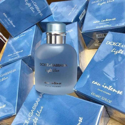 🟢🟡🔴Original (✅Harga Borong) Light Blue Intense Pour Homme, Eau De Parfum Spray, Fragrance For Men 100ml