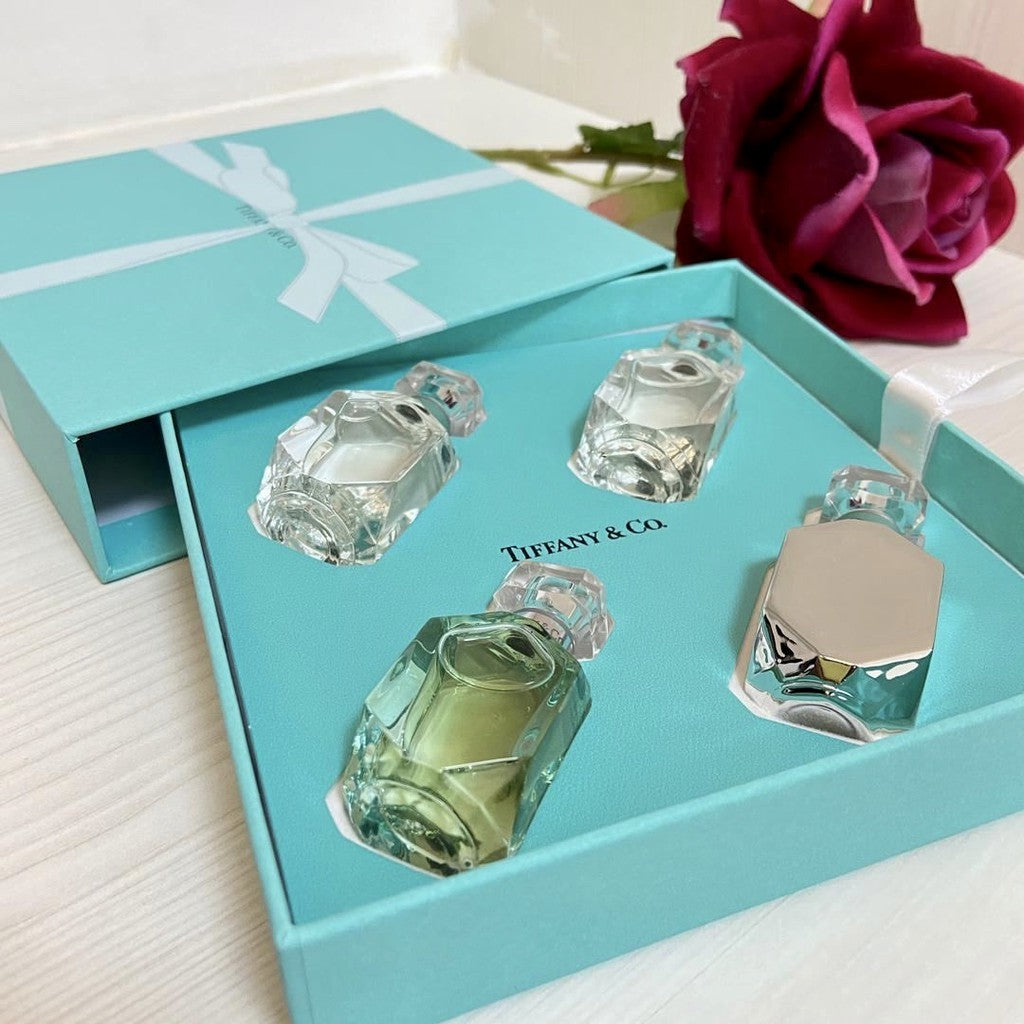 🟢🟡🔴Original (✅Harga Borong) TlFFANY&CO 4IN1 Mini Perfumes 4x30ML WITH SPRAYER SET Women & men [ Perfume Gift Set ]