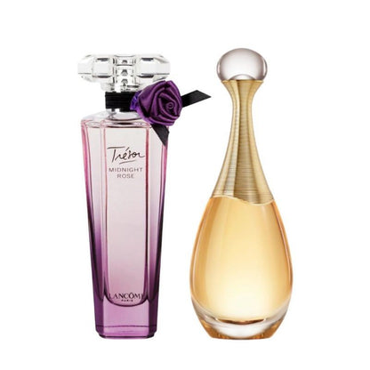 2Pcs🔴Combo Offer🔴 Tresor midnight rose L'Edp 75ml (F) + Jadore EDP 100 ml (F)