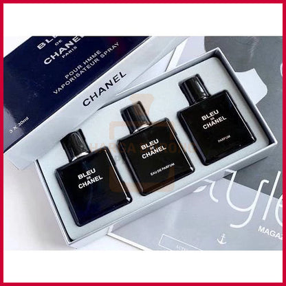 Bleu De Chanel 3in1 Set 3x30ml For Men Perfume Gift Set