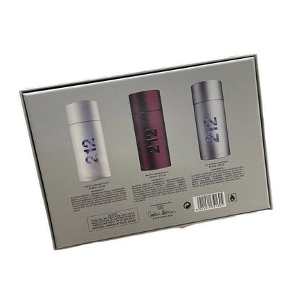 🟢🟡🔴Original (✅Harga Borong) Best Of Carliena Herera 212 Men EDT 3x30ml (Perfume Gift Set ) For Him
