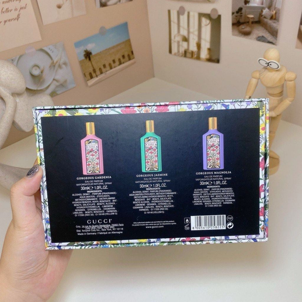 🟢🟡🔴Original (✅Harga Borong) Flora 3in1 Gift Set 3x30ml