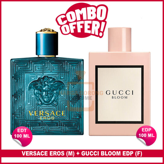 2Pcs🔴Combo Offer🔴 Eros EDT 100 ml (M) + Bloom EDP 100 ml (F)