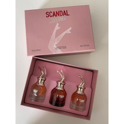 🟢🟡🔴Original (✅Harga Borong) Jpg Scandal Eau De Parfum 3in1 Perfume Gift Set 3x30ml Spray