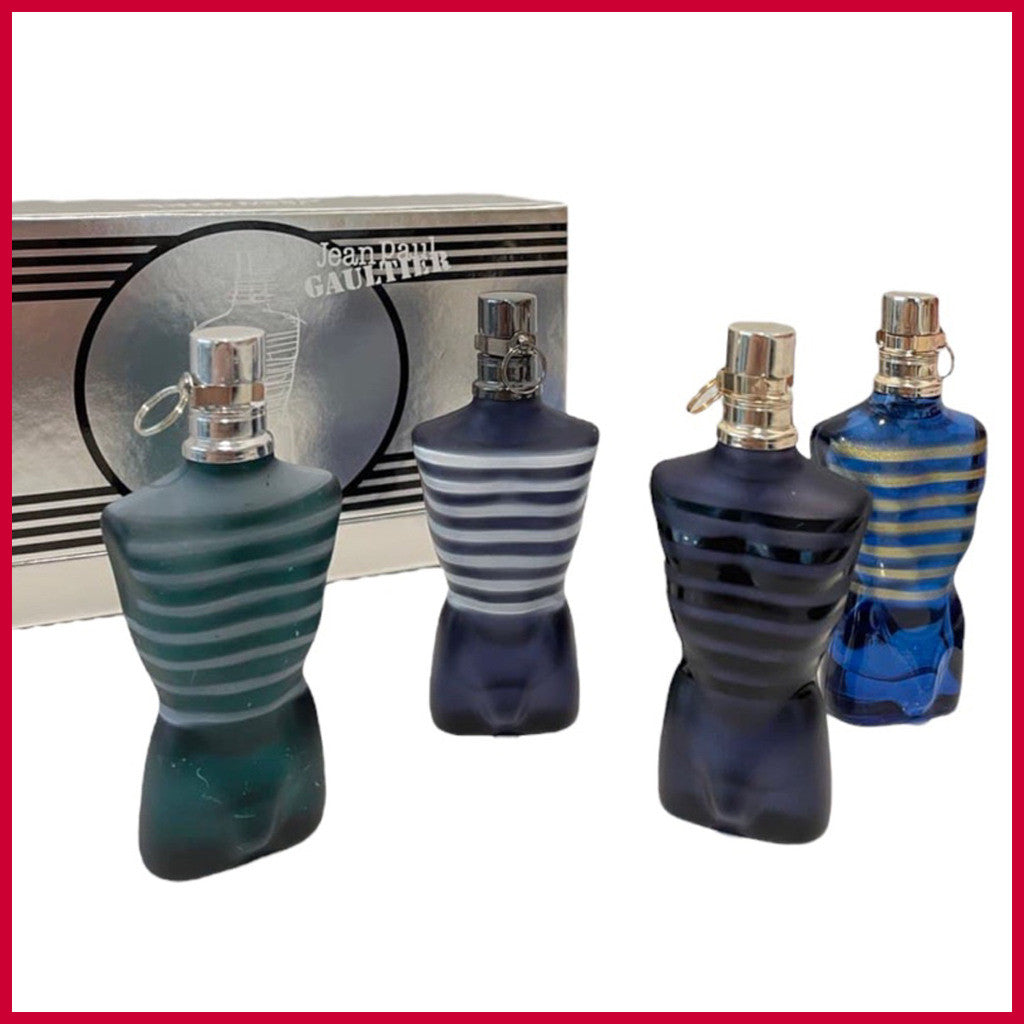 🟢🟡🔴Original (✅Harga Borong) Best of Jean Paul Gaultier 4in1 Le Male 4x30ml Spray ( Perfume Gift Set ) For Men
