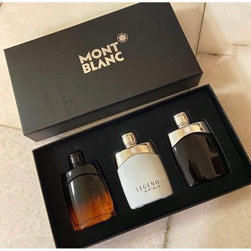 🟢🟡🔴Original (✅Harga Borong)M0NTBLANC Legend Men 3in1 Gift Set (3x30ml) Perfume For men