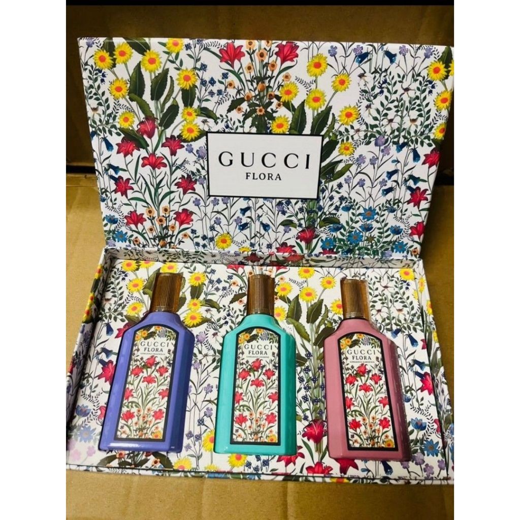 🟢🟡🔴Original (✅Harga Borong) Flora 3in1 Gift Set 3x30ml